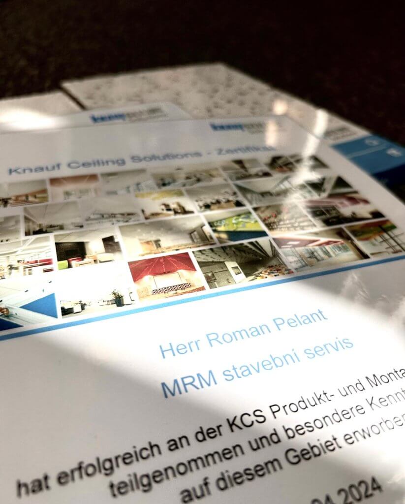 Naše účast na školení na téma Akustické podhledy